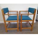 Pair of Oak Danish Carvers